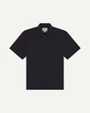 Uskees skyrta #6003 lightweight short sleeve shirt - midnight blue