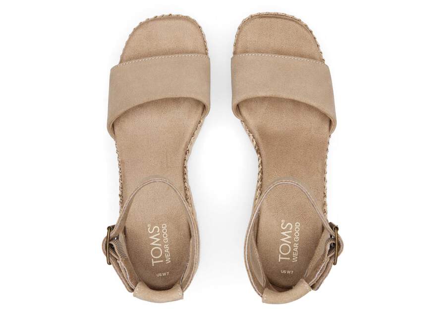 TOMS skór - Women Laila Taupe Suede Platform