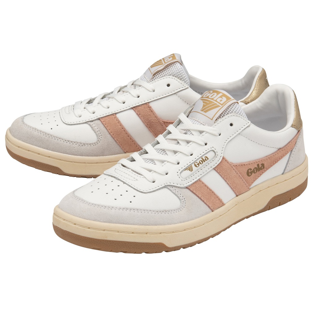 Gola - Women Hawk White/Pearl Pink/Gold