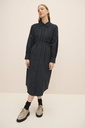 KOWTOW kjóll Yves Shirt dress Navy pinstripe