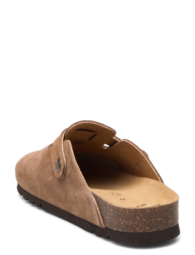 Scholl sandalar Fae suede dark taupe mules