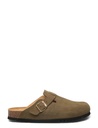 Scholl sandalar Oliver suede Khaki mules