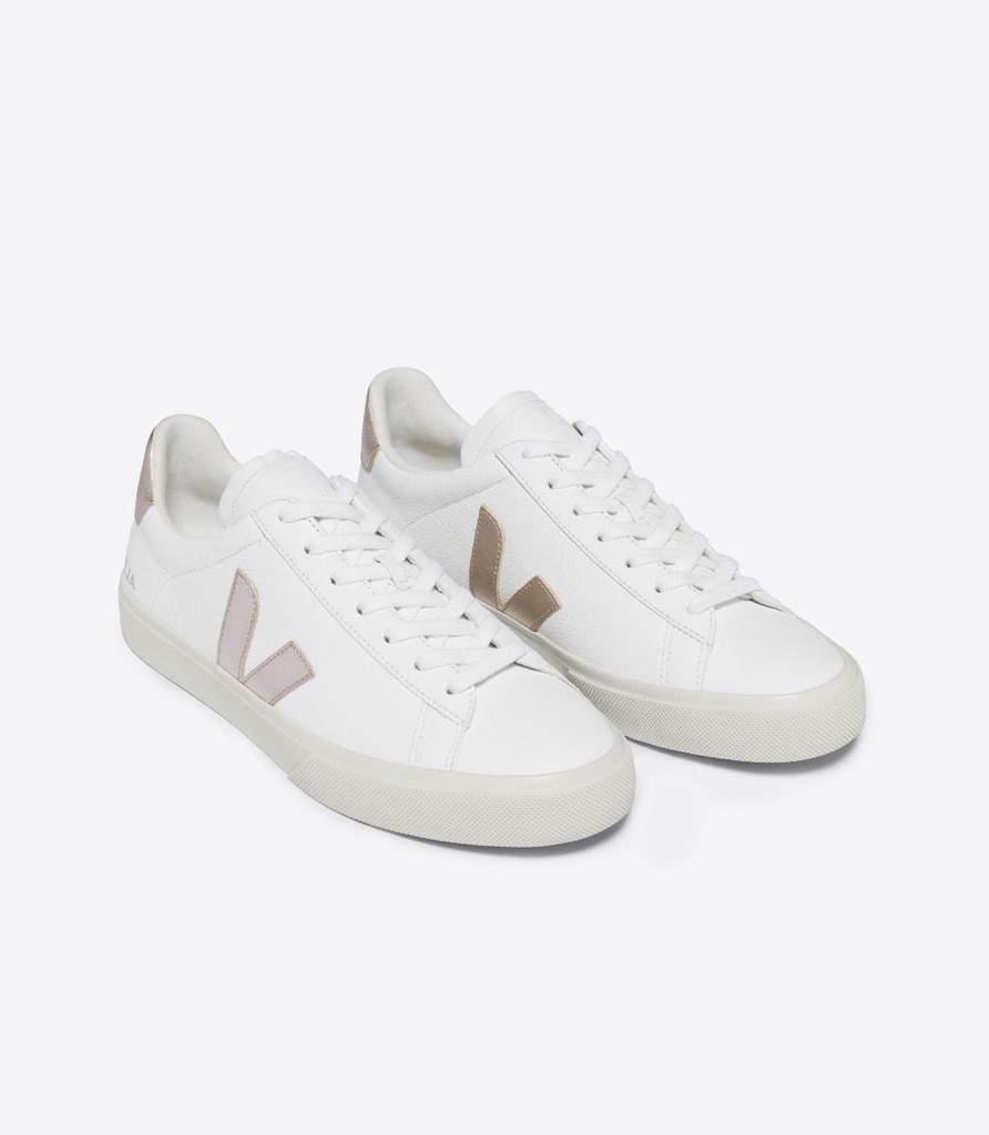 VEJA skór CAMPO CHROMEFREE LEATHER WHITE PLATINE