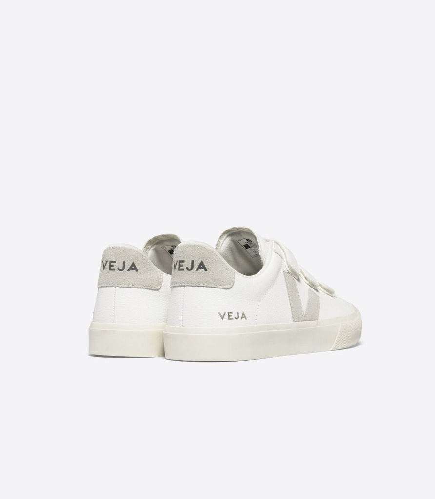 VEJA - skór RECIFE - CF LEATHER WHITE NATURAL