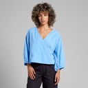 Dedicated Toppur Wrap Top Rosenvik Della Blue