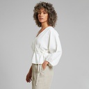 Dedicated Toppur Wrap Top Rosenvik White