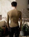 Baserange toppur Omato Long Sleeve Jade Brown