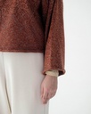 Baserange Peysa Seira Turtleneck Rust Melange