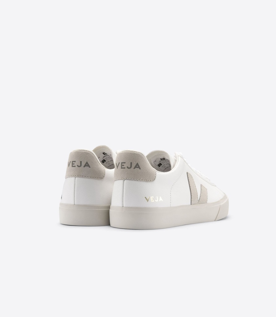 VEJA - skór CAMPO CHROMEFREE - WHITE NATURAL SUEDE