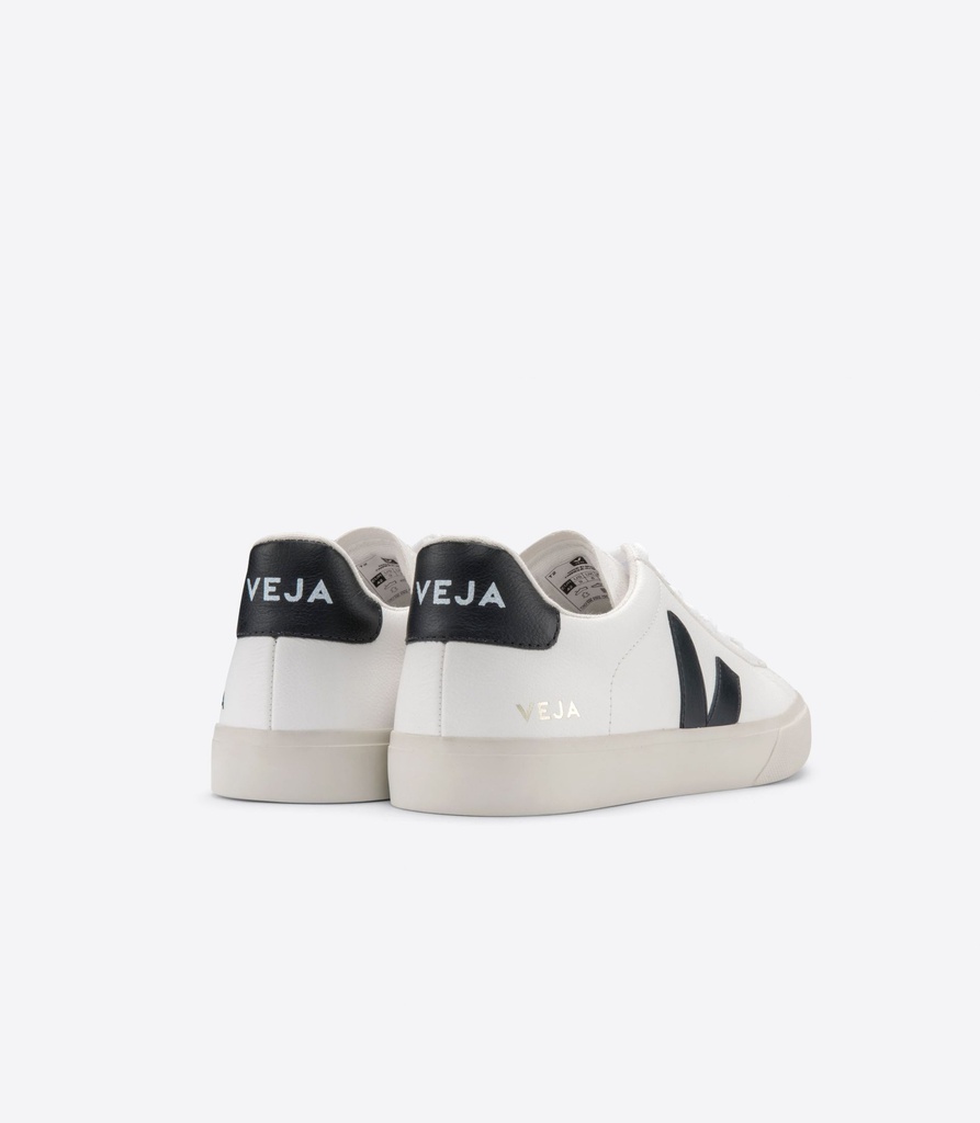 VEJA - skór CAMPO CHROMEFREE - EXTRA WHITE BLACK