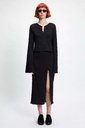 RITA ROW peysa JALI flared sleeves Black