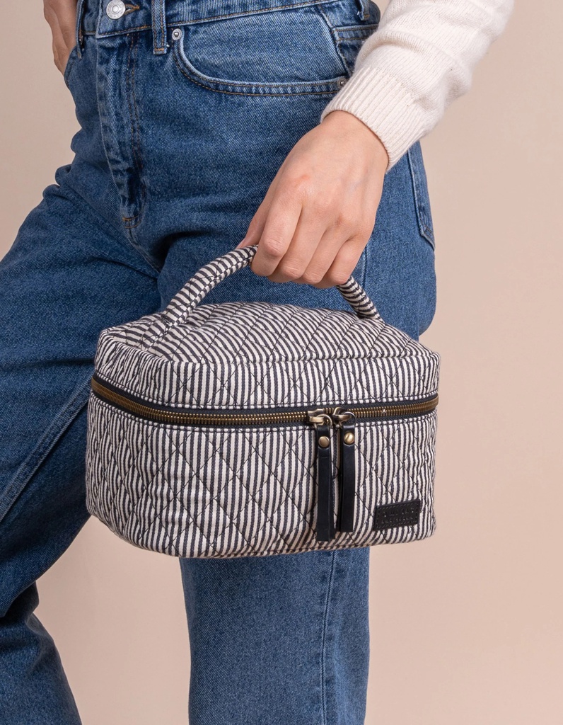 O MY BAG - Snyrtitaska Elise Makeup Bag Black / Cotton / Medium