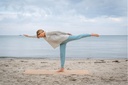 YOGAMII - LION DRAPY TEE - OFF WHITE