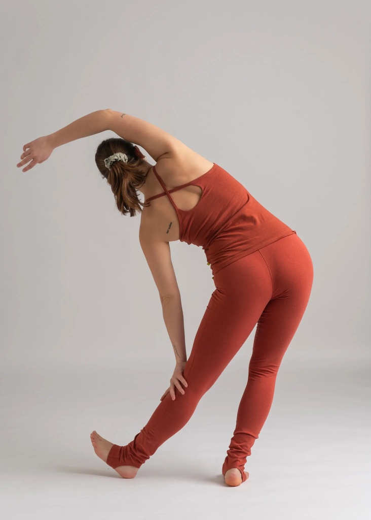 YOGAMII NIDRA STRAP TOP BURNT ORANGE