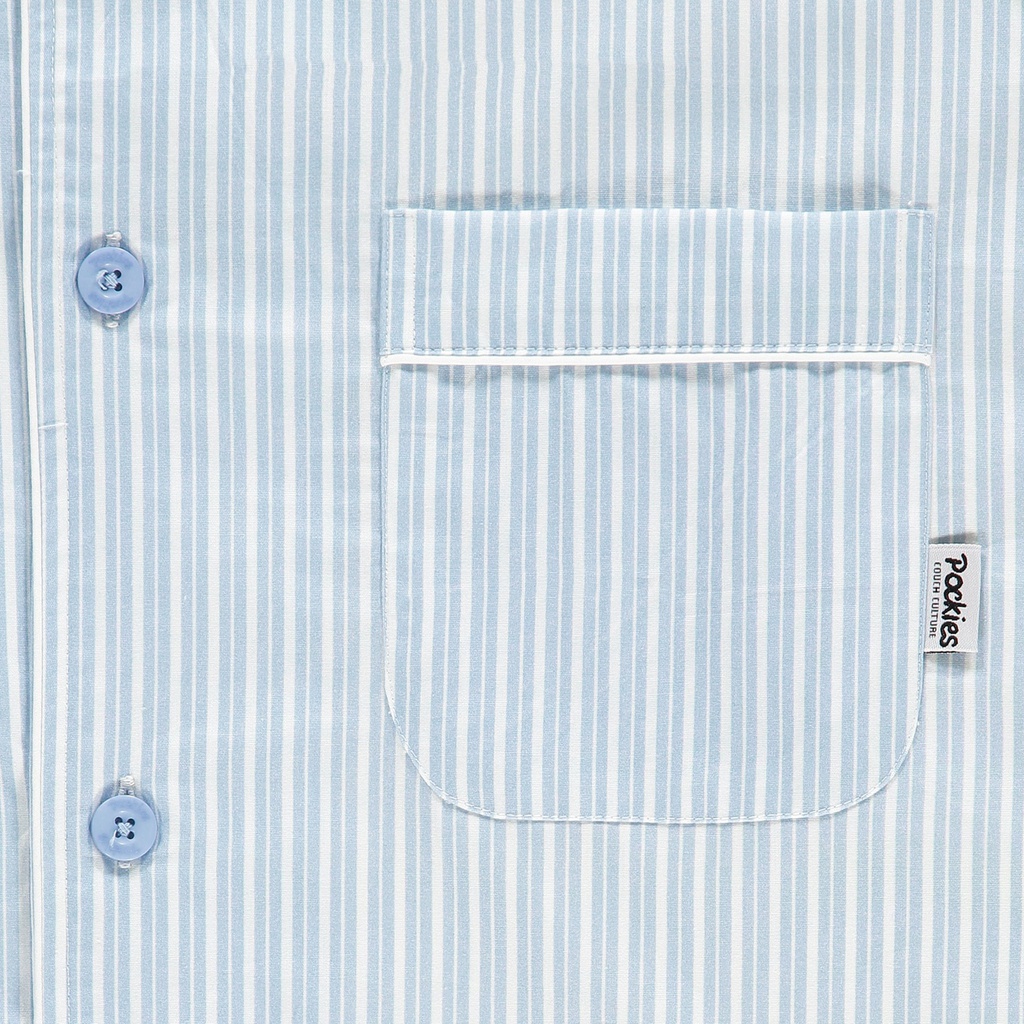 Pockies náttskyrta Double stripe Pyjama shirt