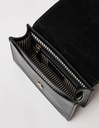 O MY BAG Audrey Mini Black Classic - checkered strap