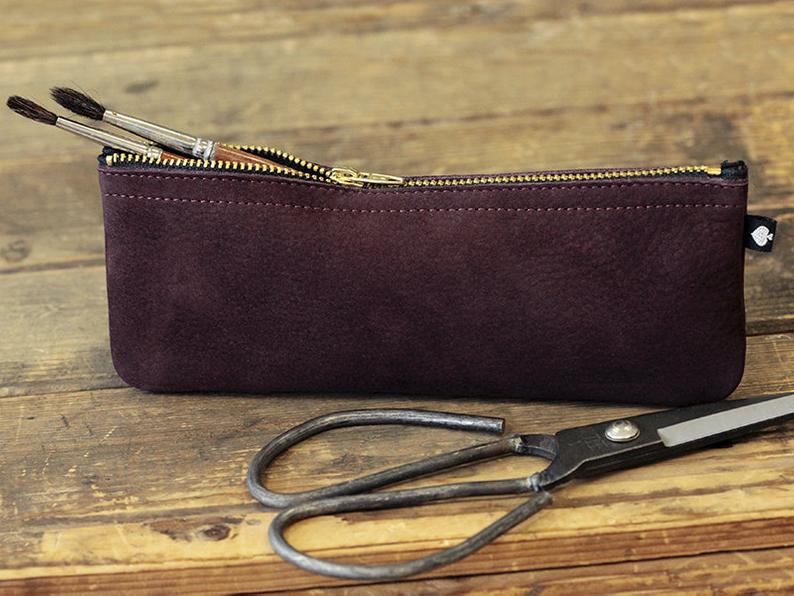 PIKFINE - Small pencil case - Emil - Marsala
