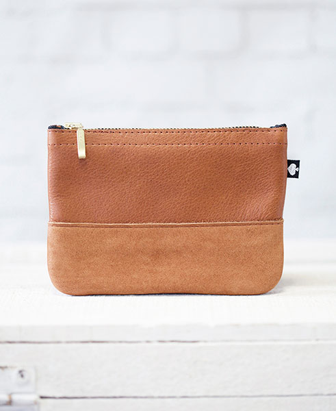 PIKFINE - Small purse - Manoo - Cognac