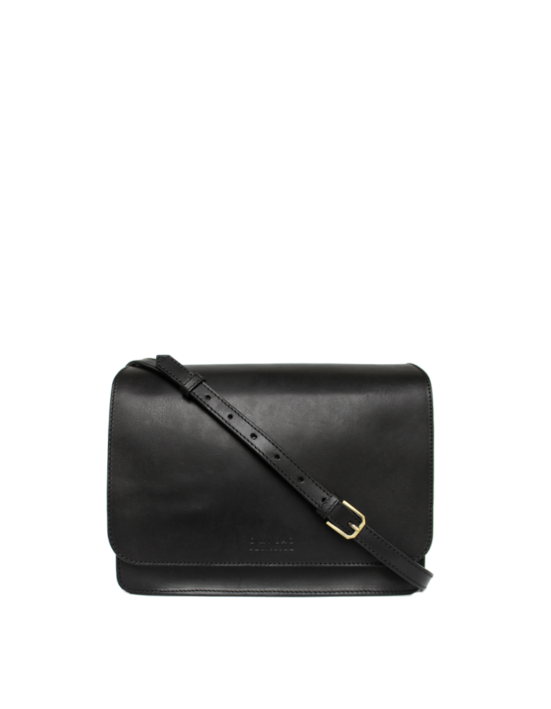 O MY BAG -  Audrey - Black Checkered Classic Leather