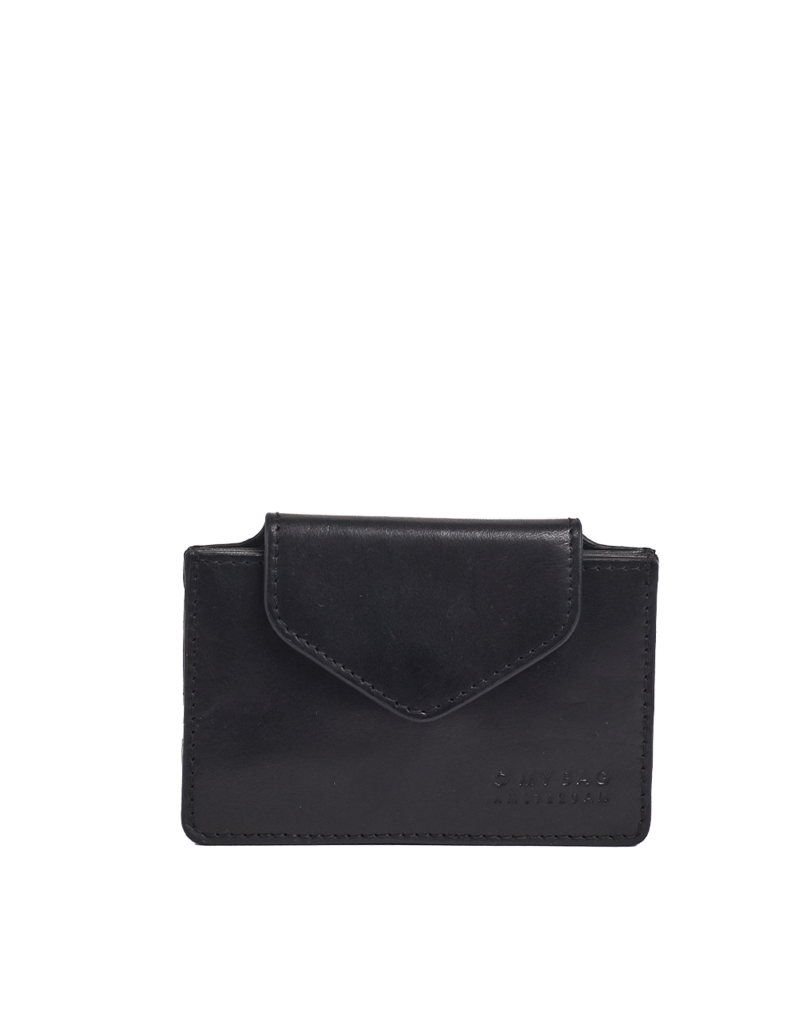 O MY BAG -  Harmonica Wallet - Black Classic Leather