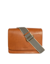 O MY BAG  Audrey Cognac Checkered Classic Leather