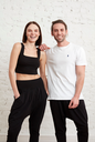 Lando Unisex Harem Pants Black