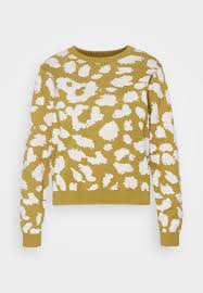 DEDICATED Sweater Arendal Leopard Moss Green