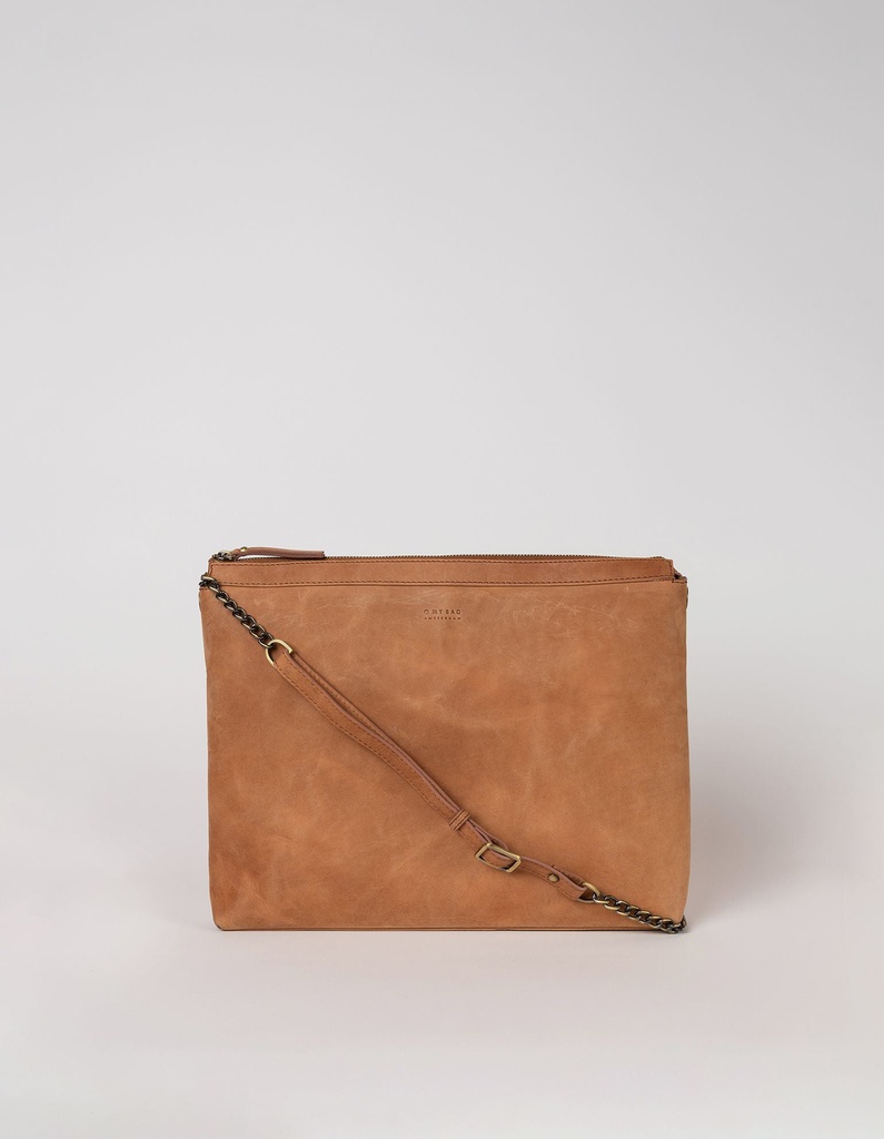 O MY BAG Scarlet Camel Hunter Leather