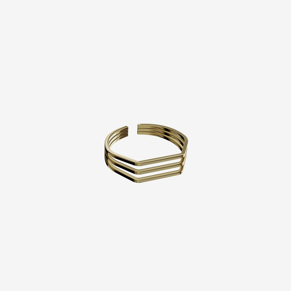 Grundled hringur Adrea gold