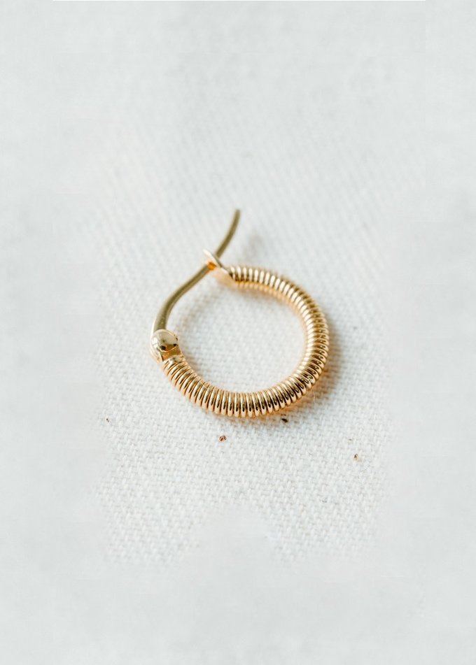 Taj Amsterdam lokkur Single Hoop Amahle Gold Plated