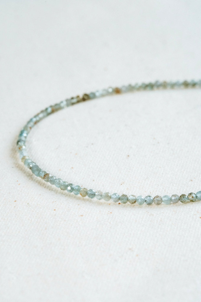 Taj Amsterdam Hálsmen Agate Bead Arethusa cm Silver