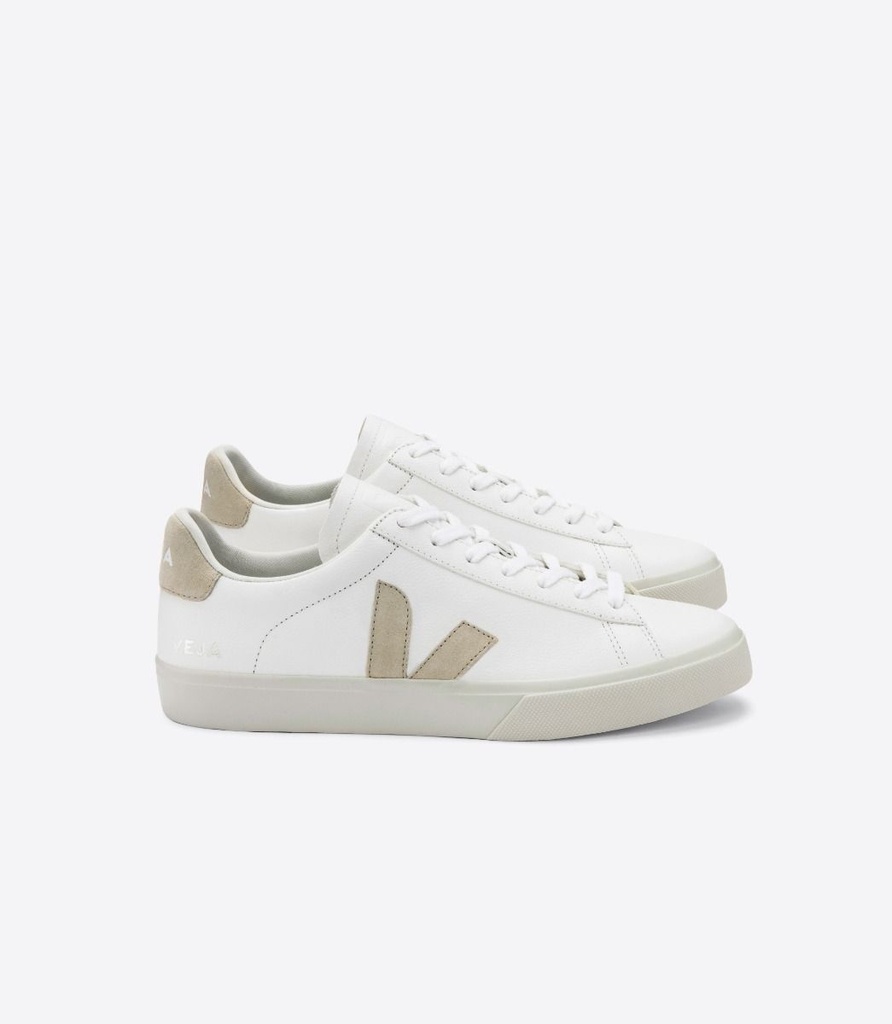 VEJA - skór CAMPO CHROMEFREE LEATHER WHITE ALMOND