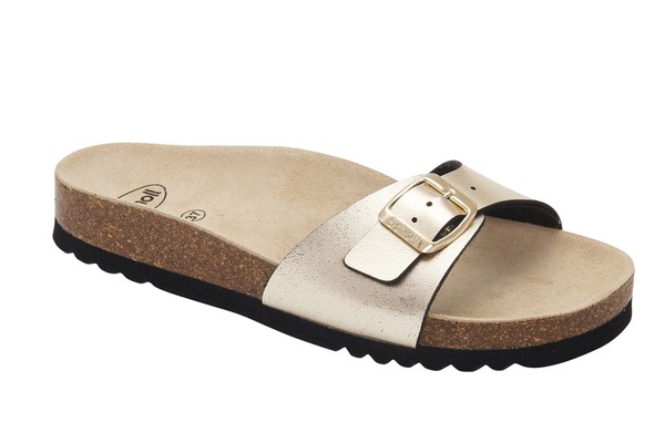 Scholl sandalar Estelle laminated taupe mules