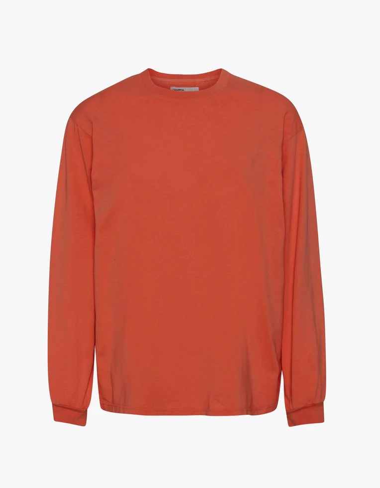COLORFUL STANDARD - Oversized Organic LS T-shirt - Dark Amber