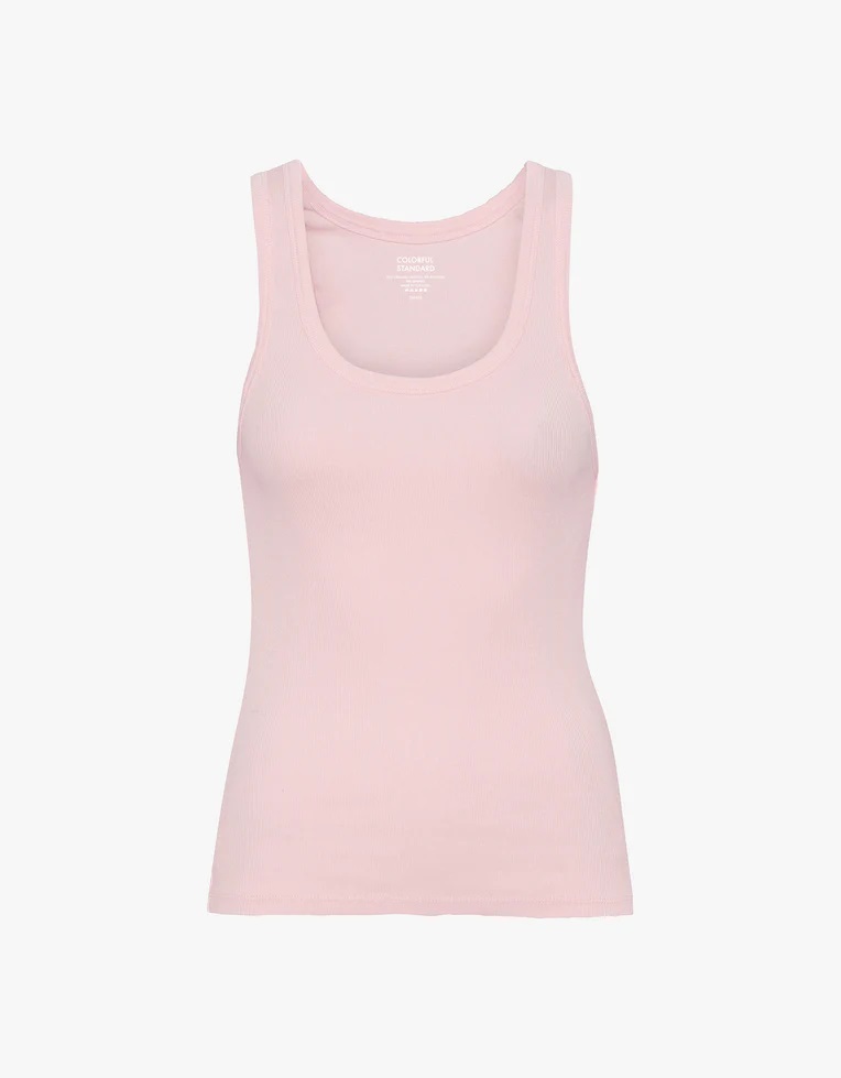 COLORFUL STANDARD - Women Organic Rib Tank Top - Faded Pink