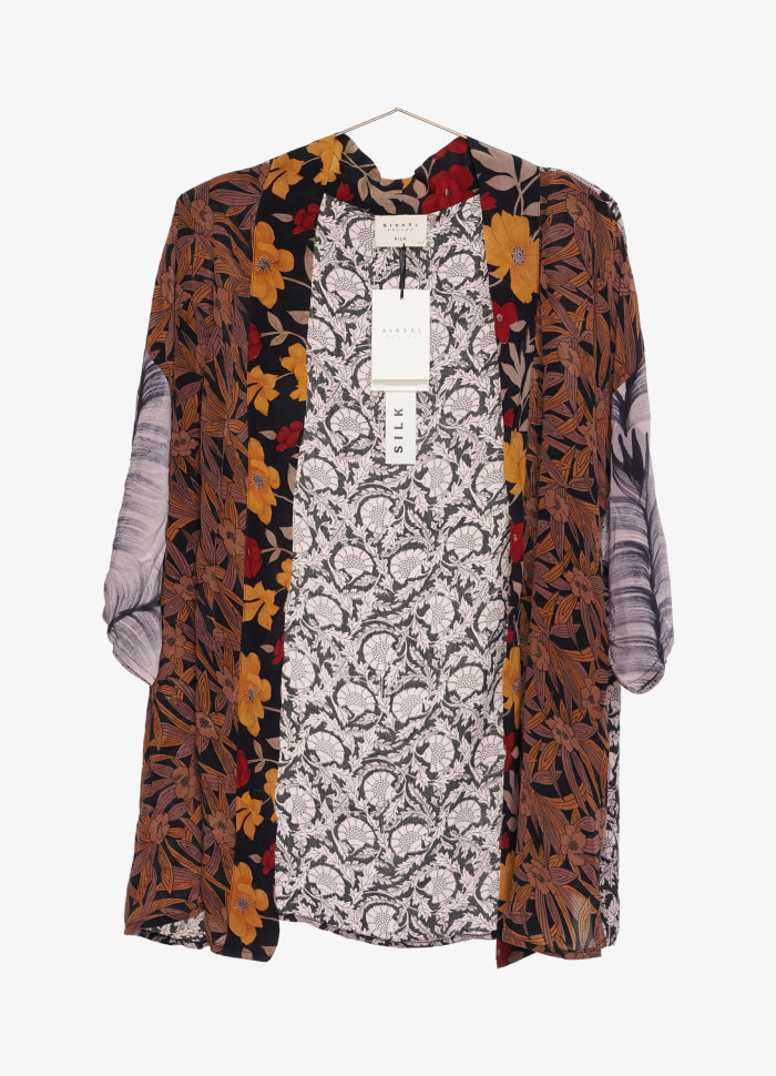SISSEL Lotus short silk kimono no. 201