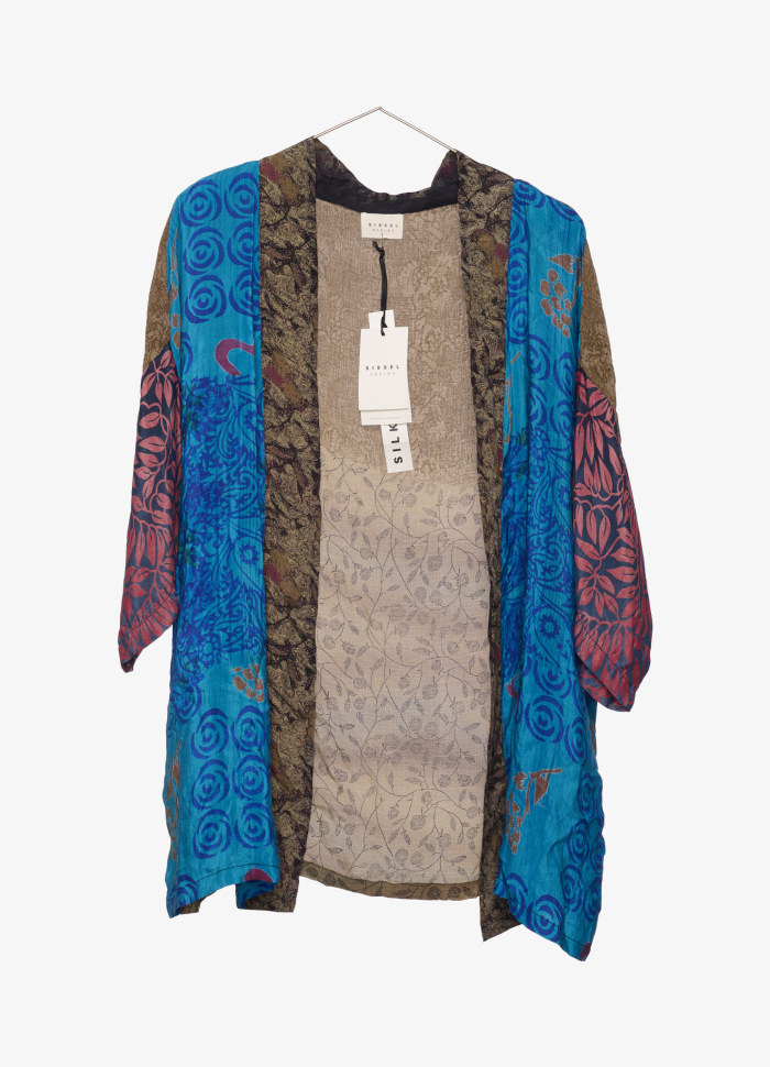 SISSEL Lotus short silk kimono no. 298