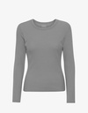 COLORFUL STANDARD - Women Organic Rib LS T-Shirt - Storm grey