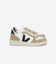 VEJA skór V-10 Chromefree leather Extra White Black Sahara