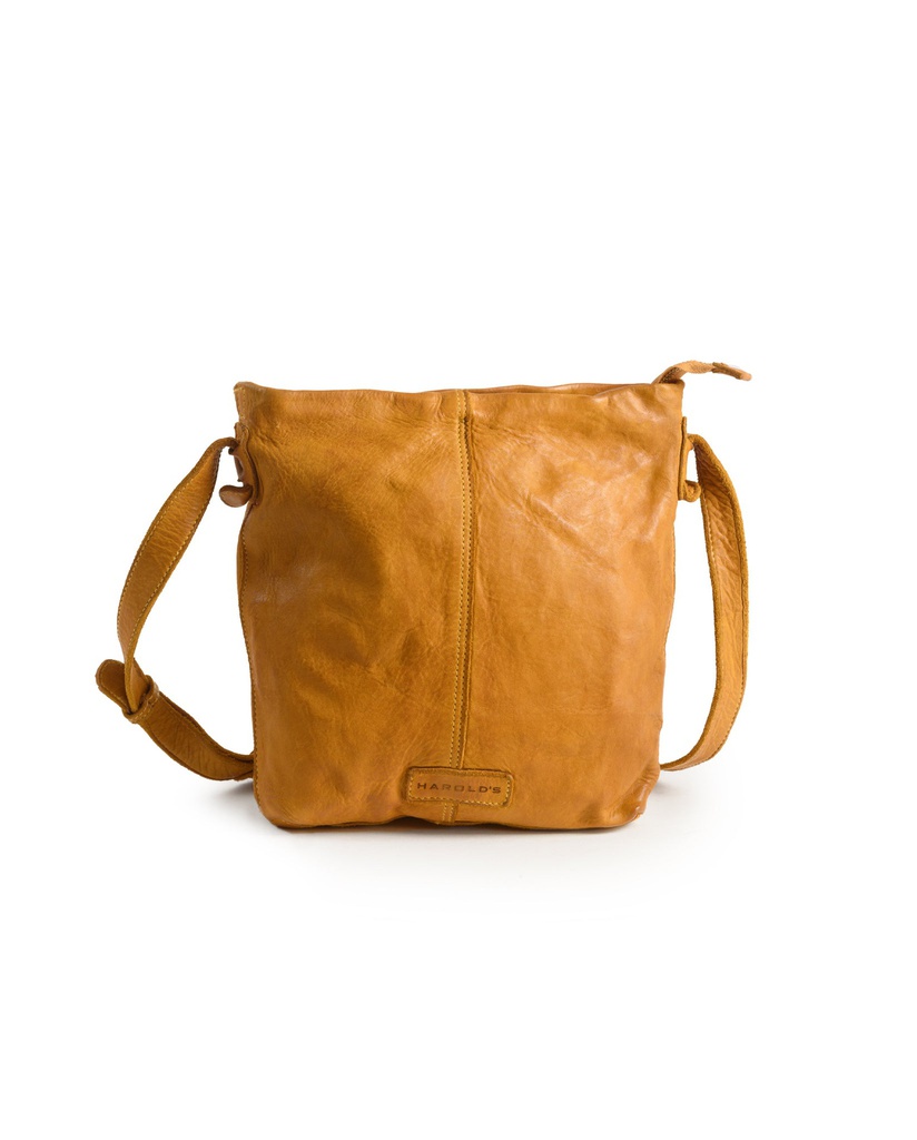 Harold's Leðurtaska Crossbag zipper Yellow 0286104
