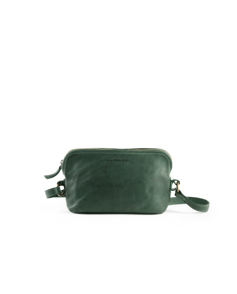 Harold's Leðurtaska Postbag Green SU41