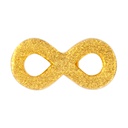 Lulu lokkar Infinity gold plated