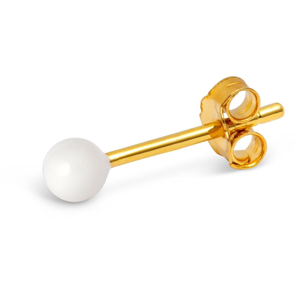 Lulu lokkur Ball Enamel White