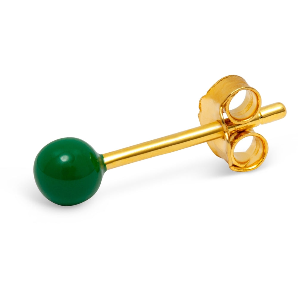 Lulu lokkur Ball Enamel Green