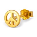 Lulu lokkur Peace gold plated