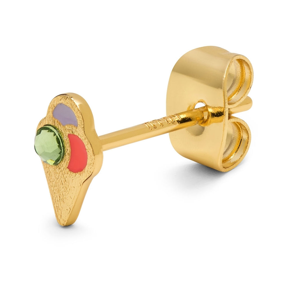 Lulu lokkur Ice cone Crystal gold plated