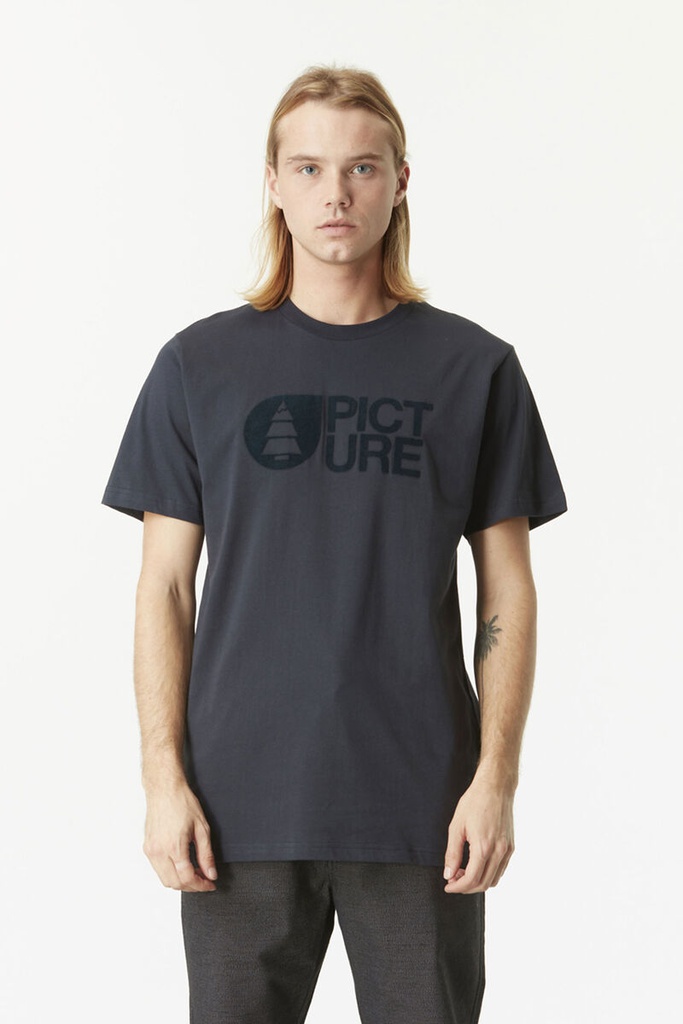 Picture bolur Basement Flock tee Dark blue