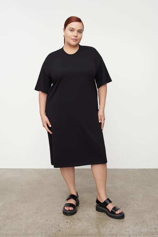 KOWTOW Kjóll EVERYDAY DRESS BLACK