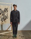 Uskees skyrta Buttoned overshirt Cord Faded black