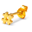 Lulu lokkar Hashtag Gold plated